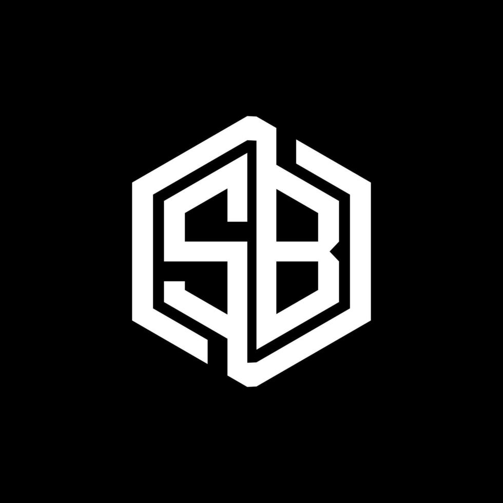 SB letter logo design in illustration. Vector logo, calligraphy designs for logo, Poster, Invitation, etc.