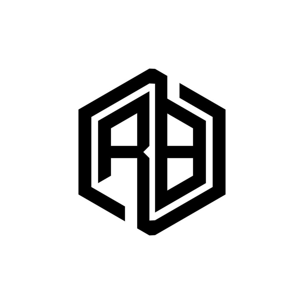 RB letter logo design in illustration. Vector logo, calligraphy designs for logo, Poster, Invitation, etc.