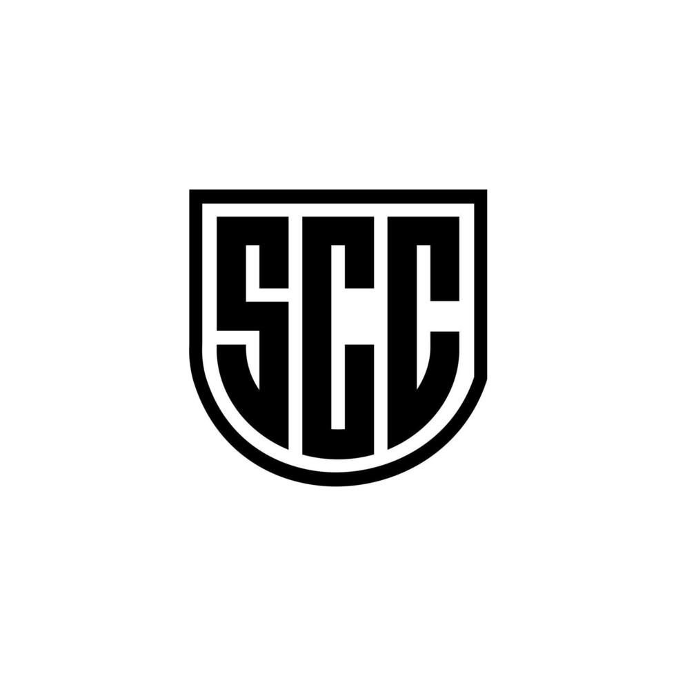 diseño del logotipo de la letra scc en la ilustración. logotipo vectorial, diseños de caligrafía para logotipo, afiche, invitación, etc. vector