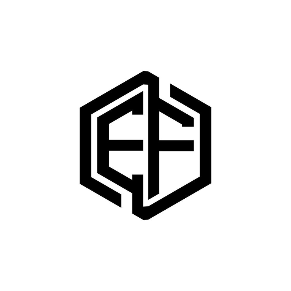 EF letter logo design in illustration. Vector logo, calligraphy designs for logo, Poster, Invitation, etc.