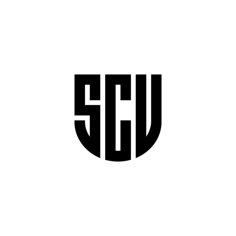 diseño del logotipo de la letra scu en la ilustración. logotipo vectorial, diseños de caligrafía para logotipo, afiche, invitación, etc. vector