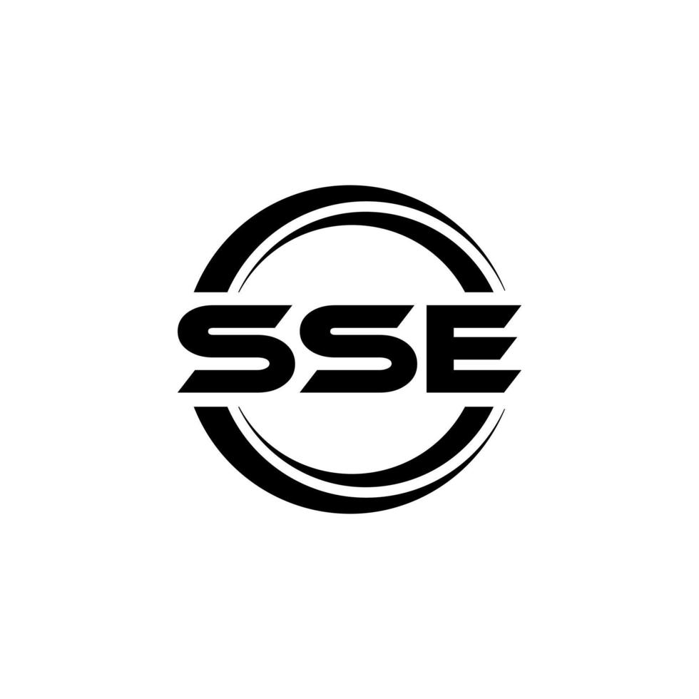 diseño del logotipo de la letra sse en la ilustración. logotipo vectorial, diseños de caligrafía para logotipo, afiche, invitación, etc. vector