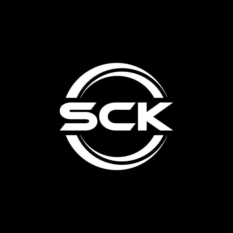 diseño del logotipo de la letra sck en la ilustración. logotipo vectorial, diseños de caligrafía para logotipo, afiche, invitación, etc. vector