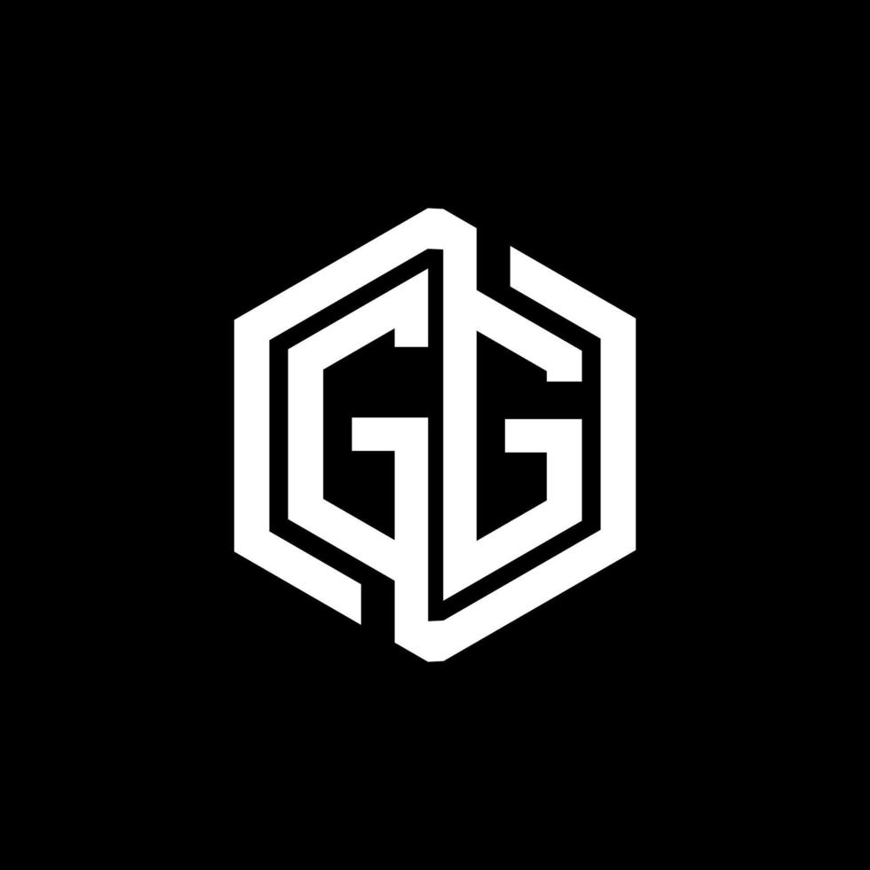 diseño del logotipo de la letra gg en la ilustración. logotipo vectorial, diseños de caligrafía para logotipo, afiche, invitación, etc. vector