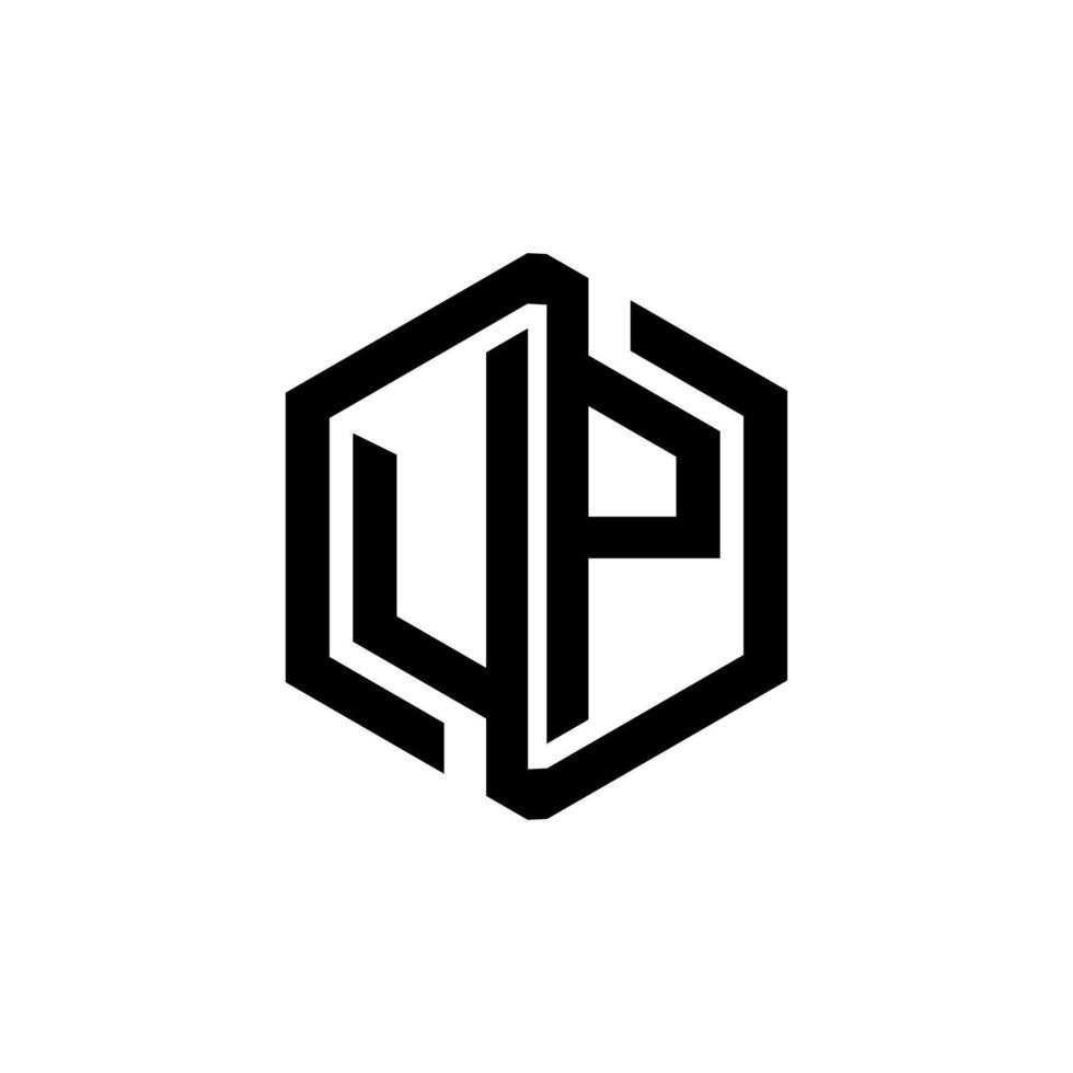 UP letter logo design in illustration. Vector logo, calligraphy designs for logo, Poster, Invitation, etc.
