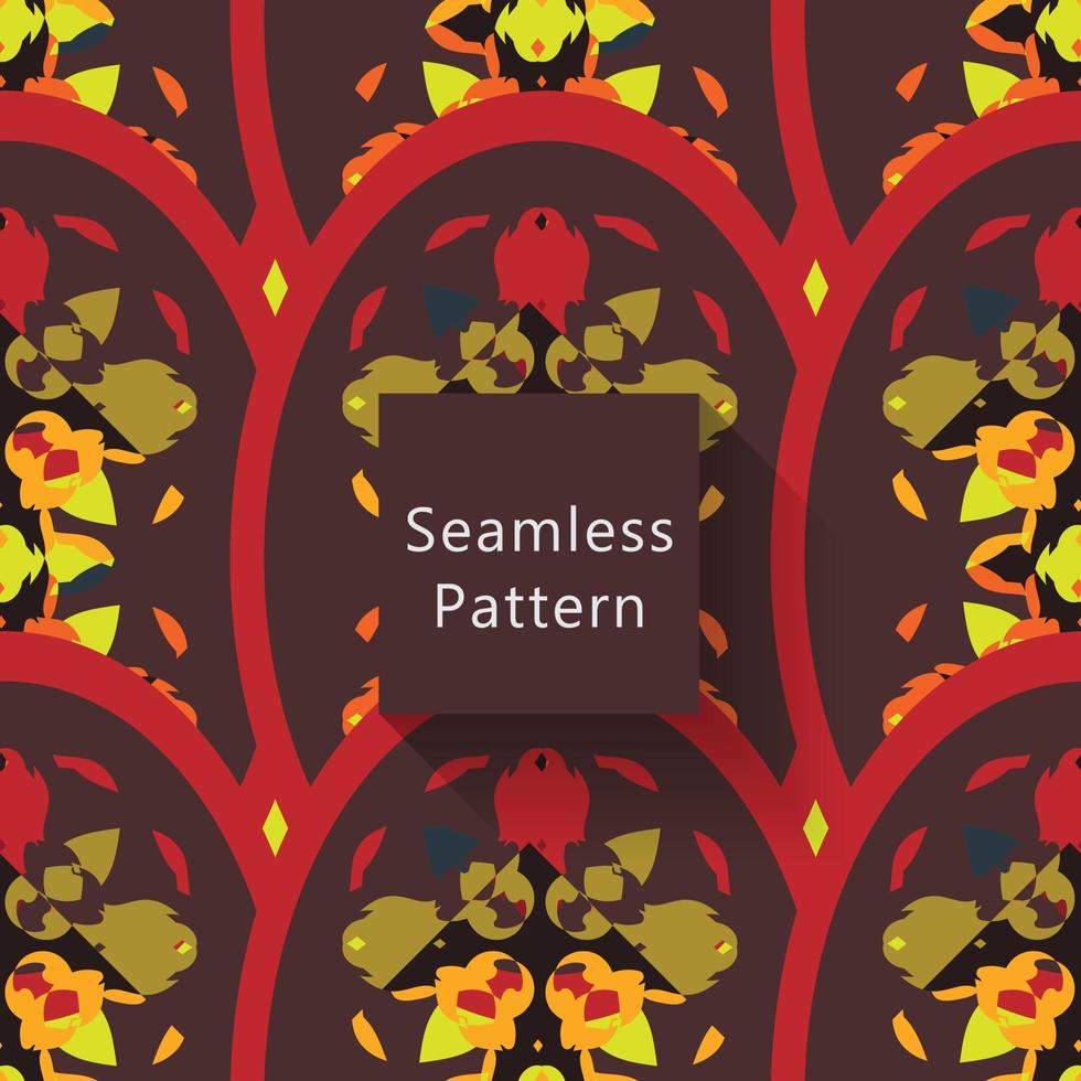 Abstract seamless pattern with geometric pattern. background, wallpaper, home textile digital vector and flower shaped pattern new