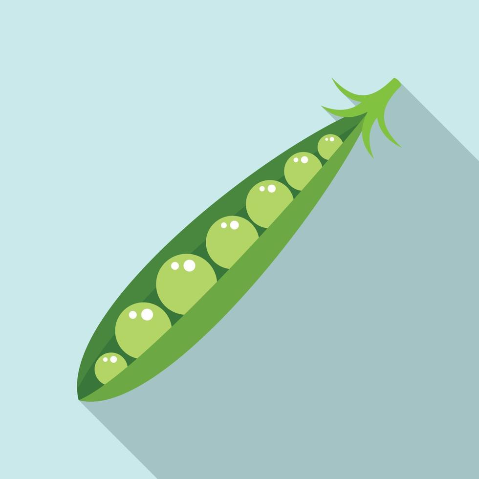 Peas icon, flat style vector