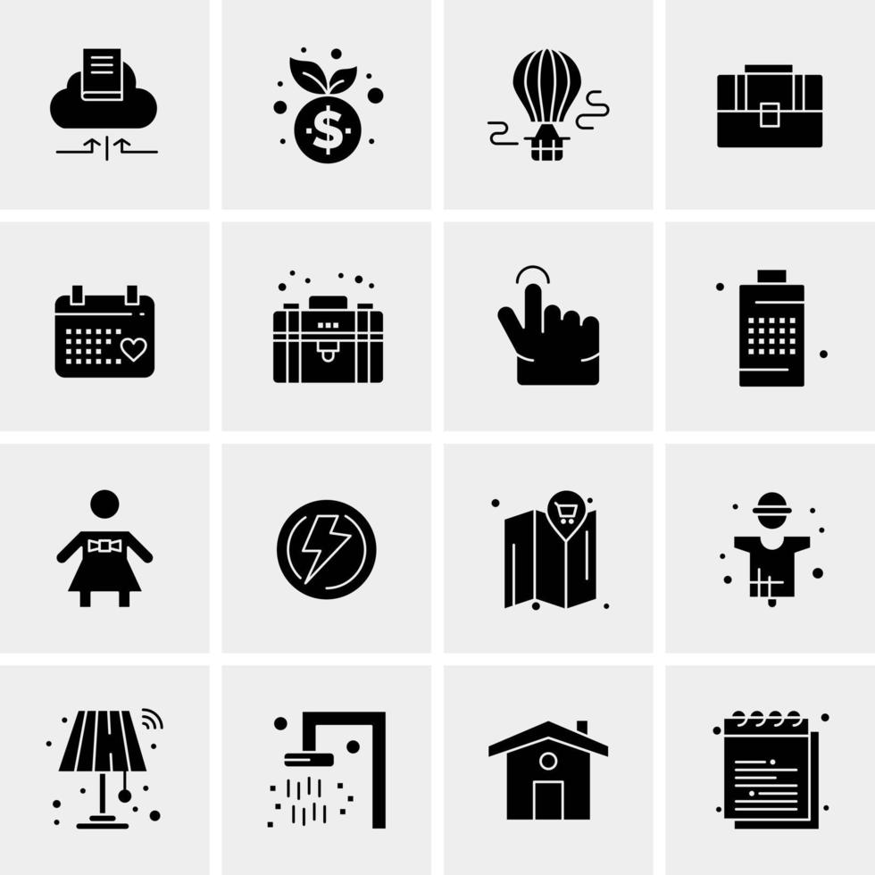 16 Universal Business Icons Vector Creative Icon Illustration to use in web and Mobile Related project