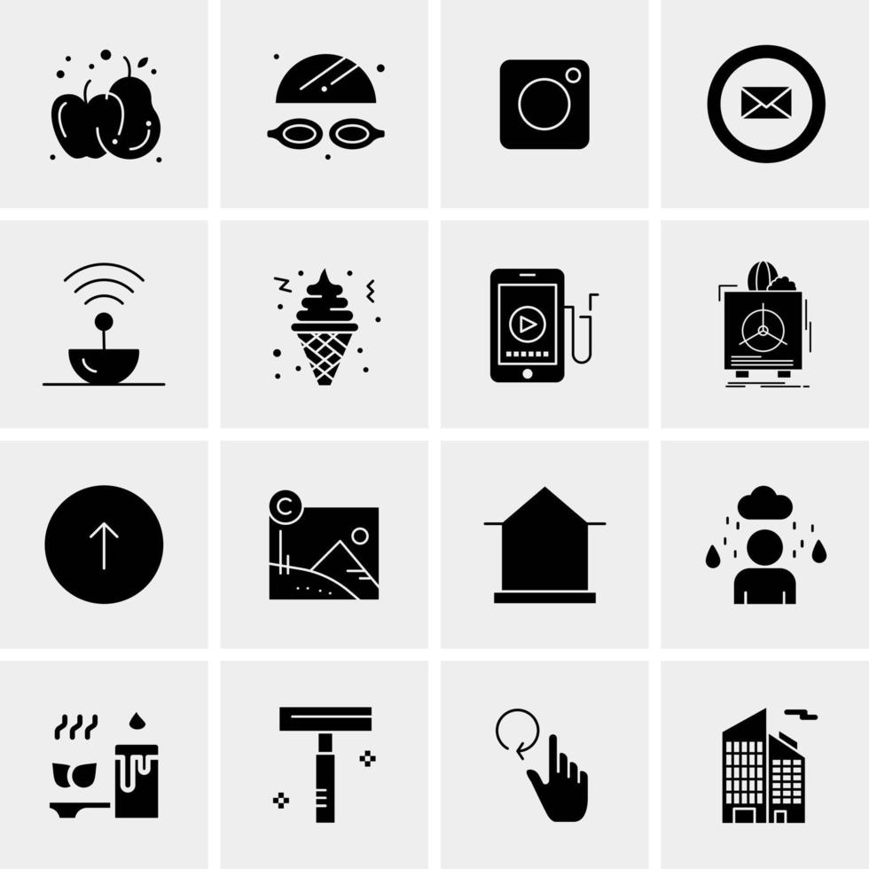 16 Universal Business Icons Vector Creative Icon Illustration to use in web and Mobile Related project