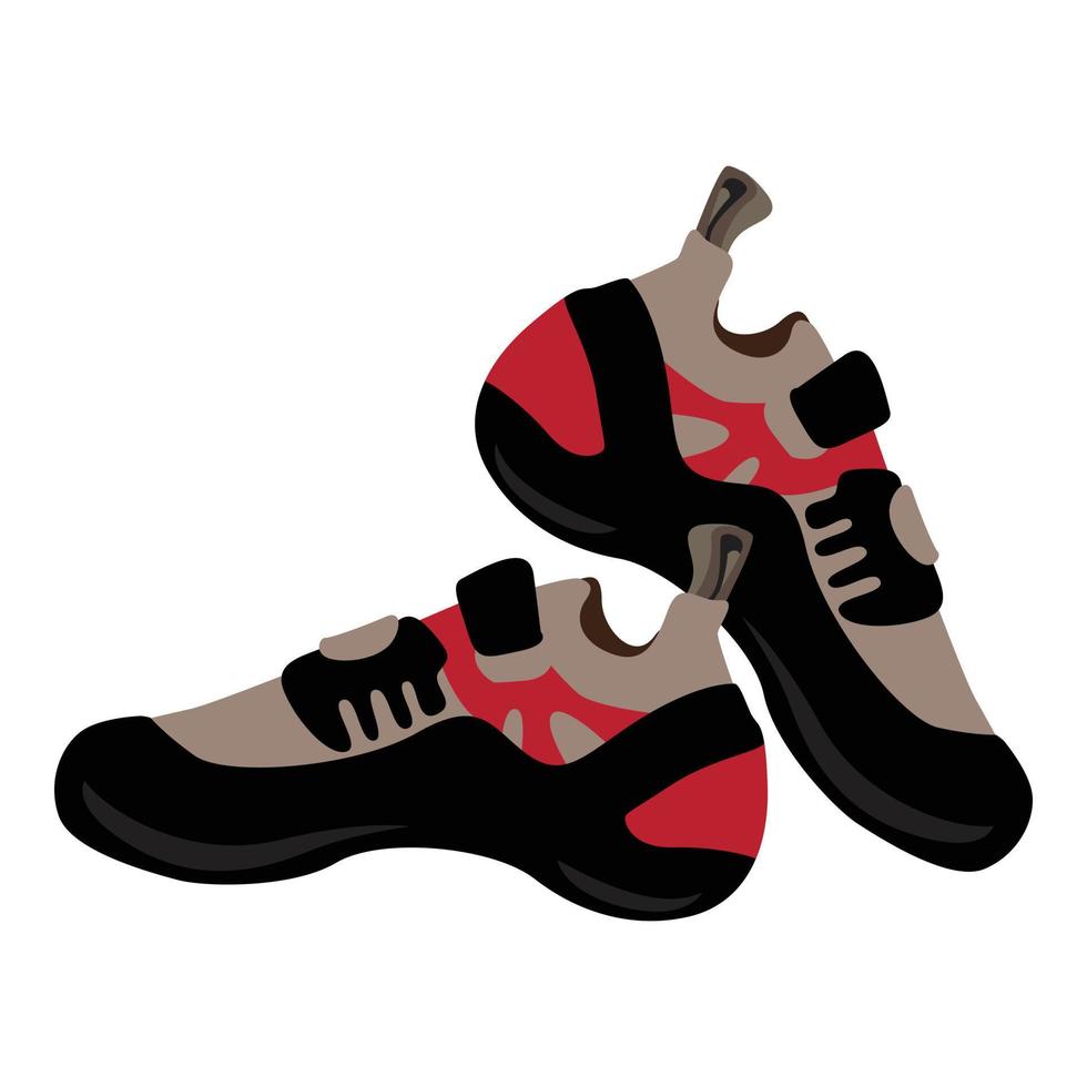 icono de zapatos de senderismo, estilo de dibujos animados vector