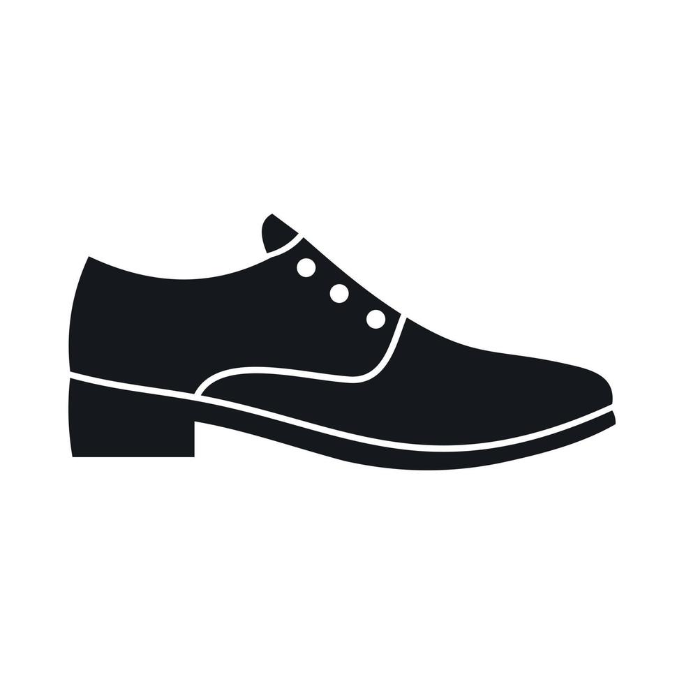 Men shoe icon, simple style vector