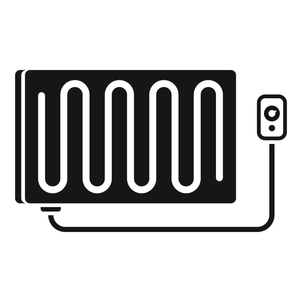 Home electric blanket icon, simple style vector