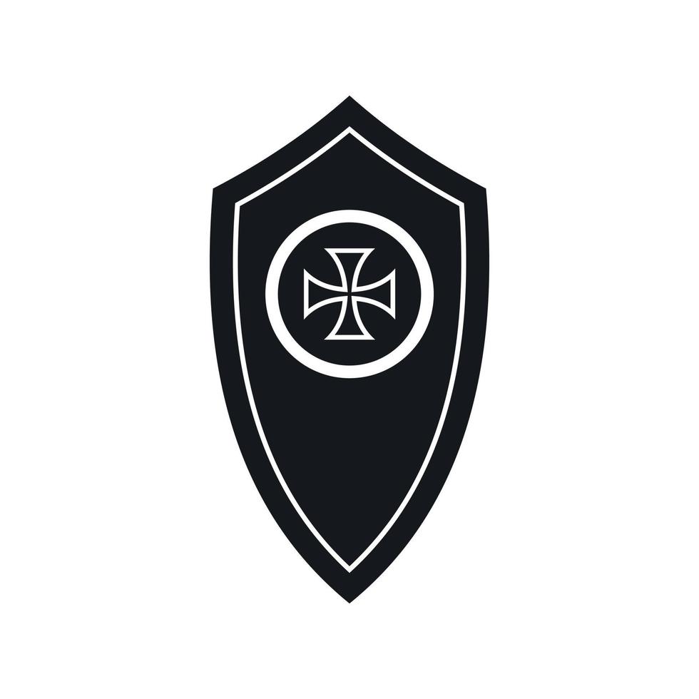 Shield icon, simple style 14600962 Vector Art at Vecteezy