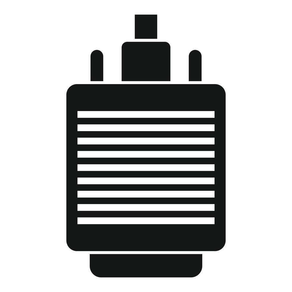 Vga adapter icon, simple style vector