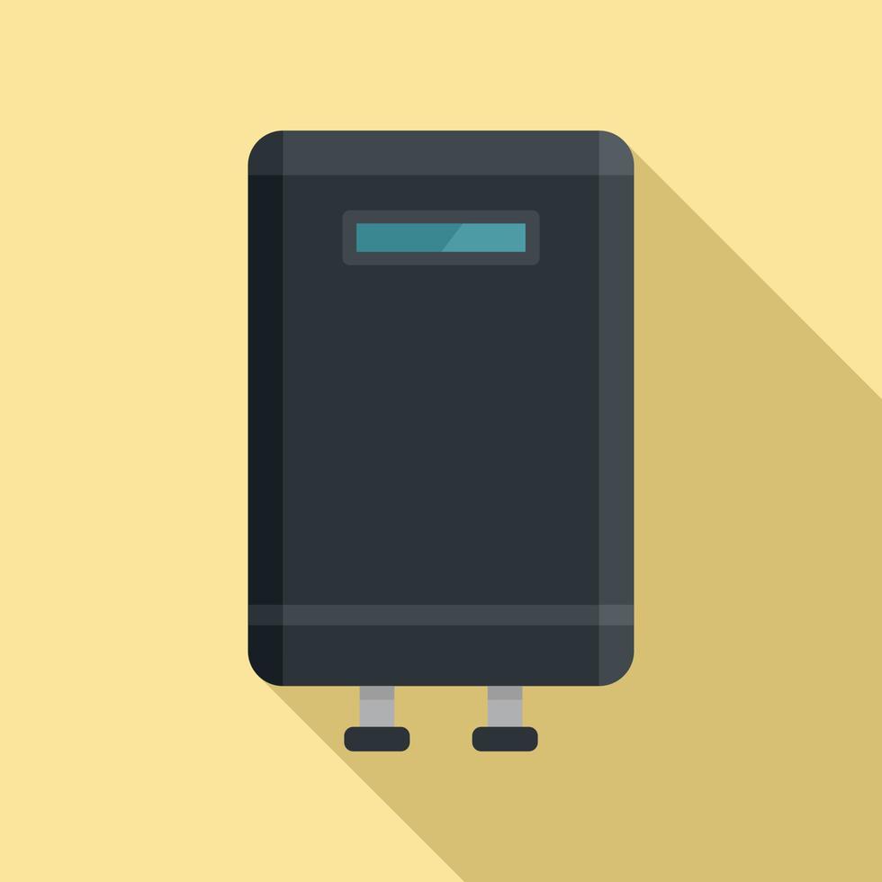 Home boiler icon, flat style vector