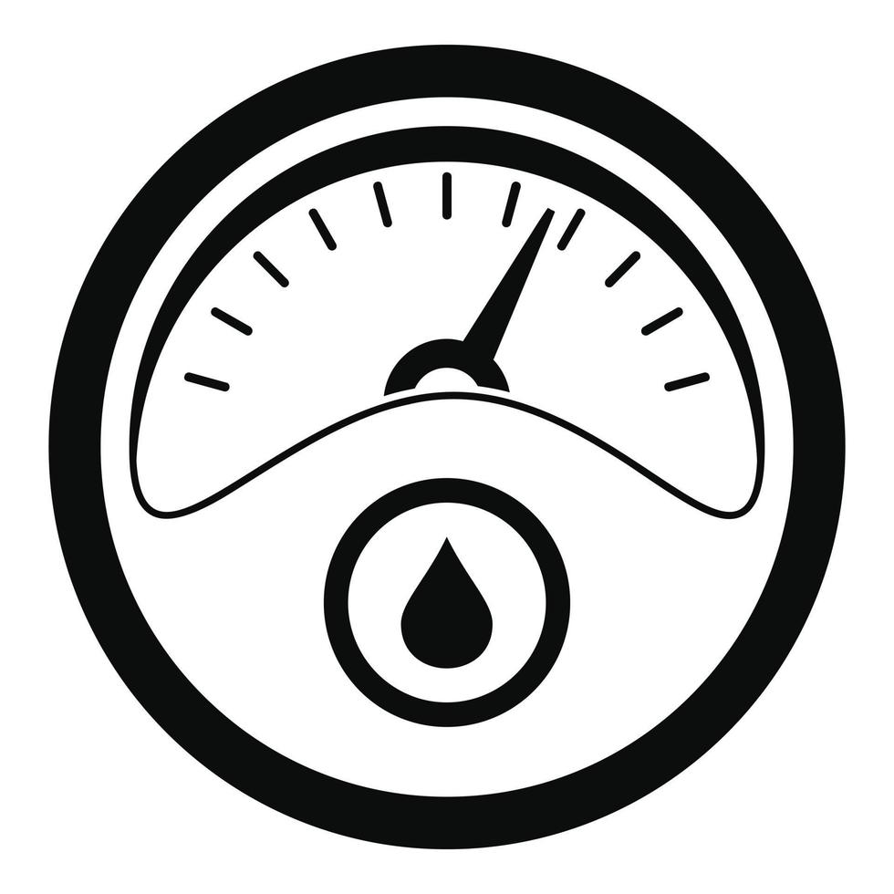 Petrol dashboard icon, simple style vector