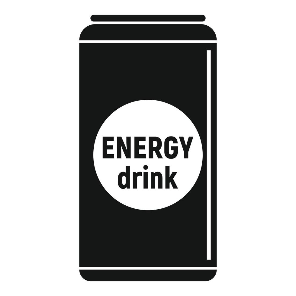 Energy drink product icon, simple style vector