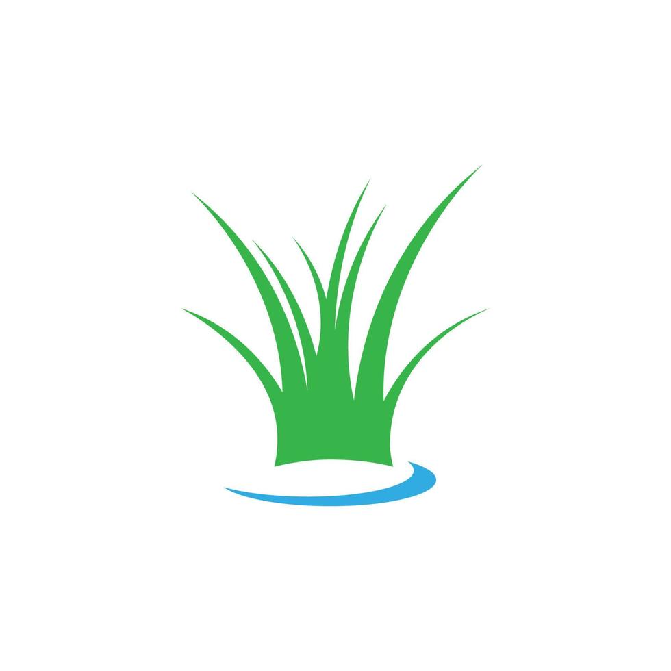 Grass logo vector