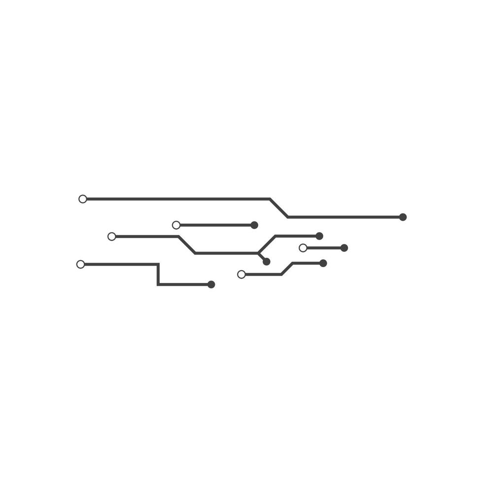 Circuit technology logo vector
