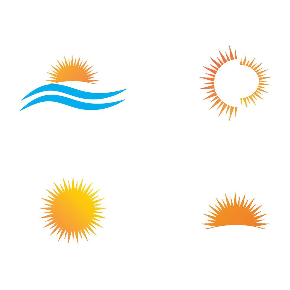 sun ilustration logo vector