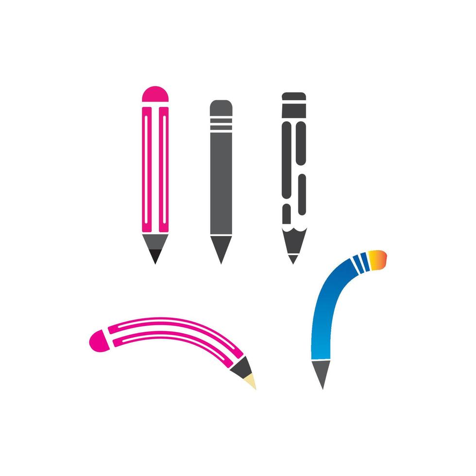 vector de logotipo de lápiz
