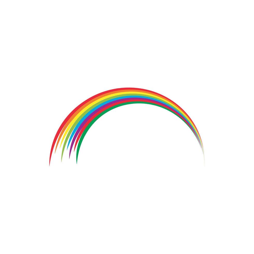 logotipo de ilustración de arco iris vector