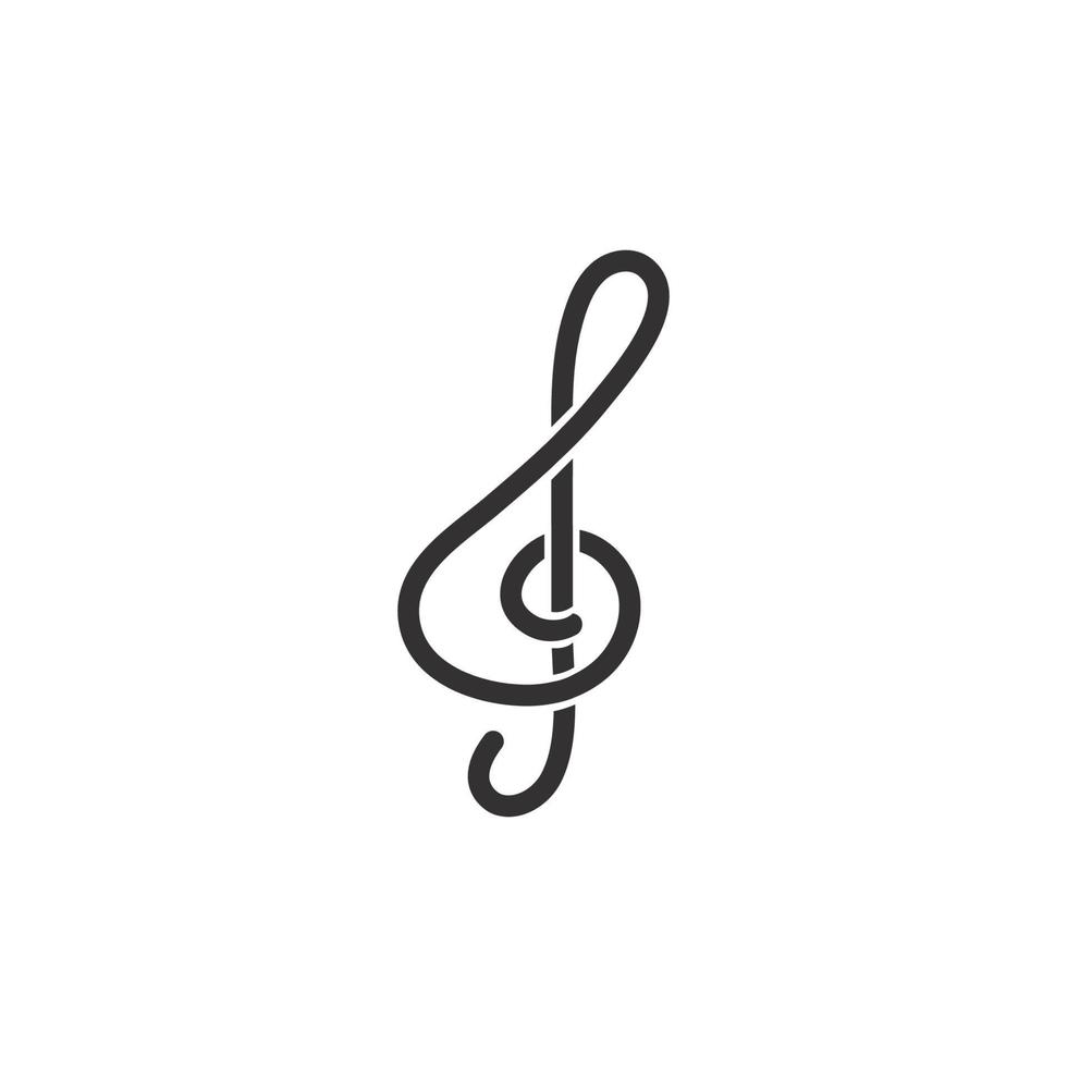 Music note logo vector