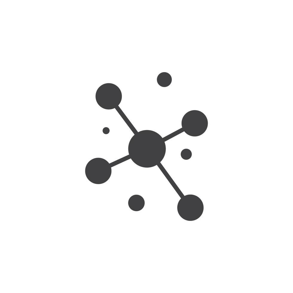 Molecule icon vector