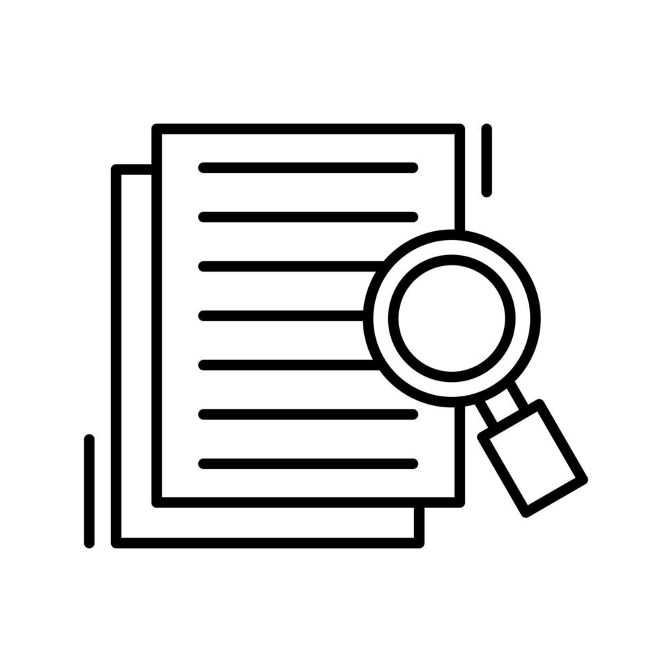 Details Looking Vector Icon