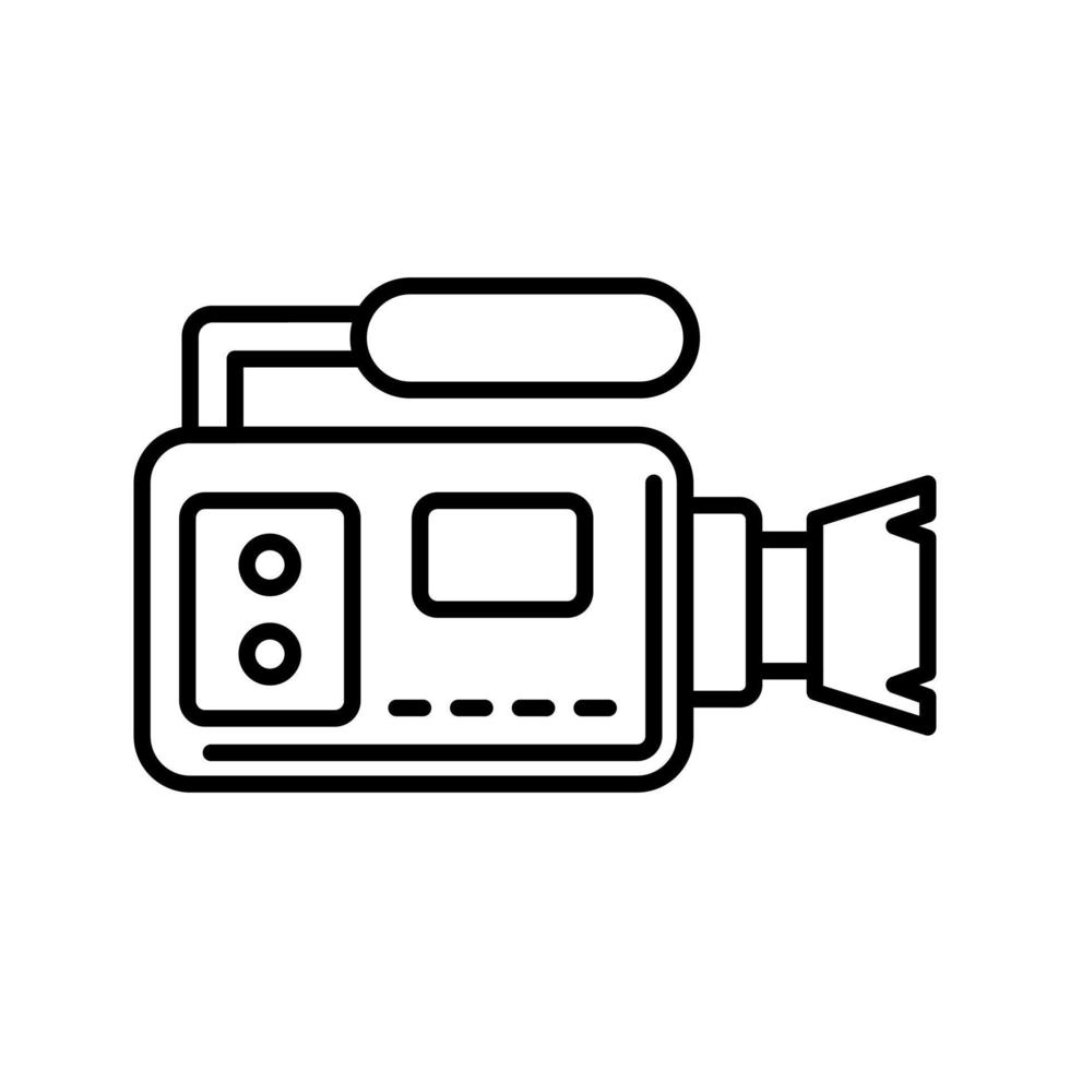 icono de vector de cámara de vídeo