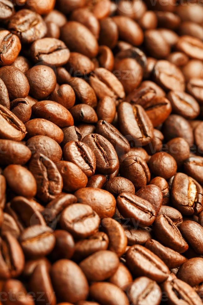 Fresh and aromatic roasted coffee beans, can be used as background. photo