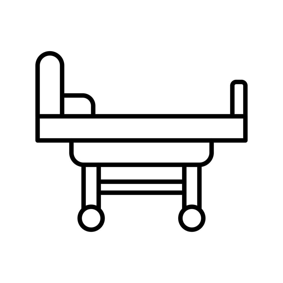 Hospital Bed Vector Icon