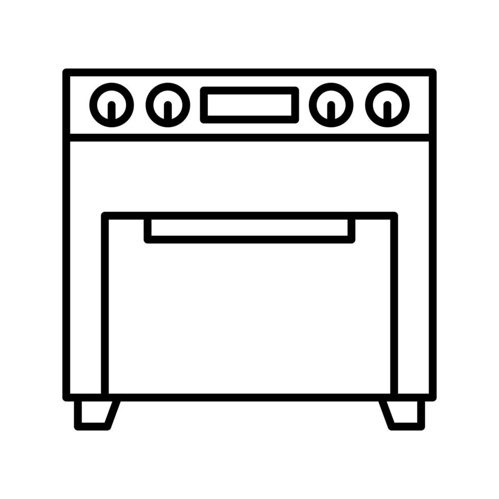 icono de vector de horno