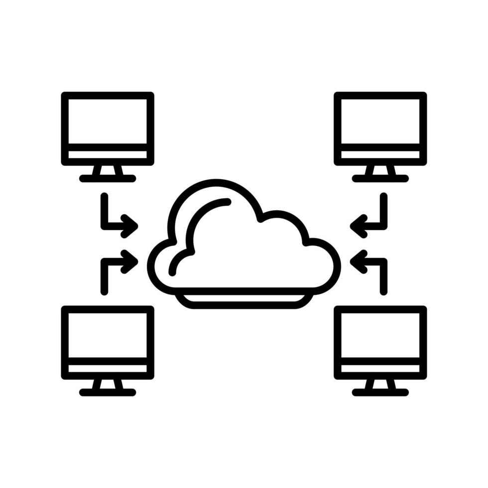 Computer Vector Icon