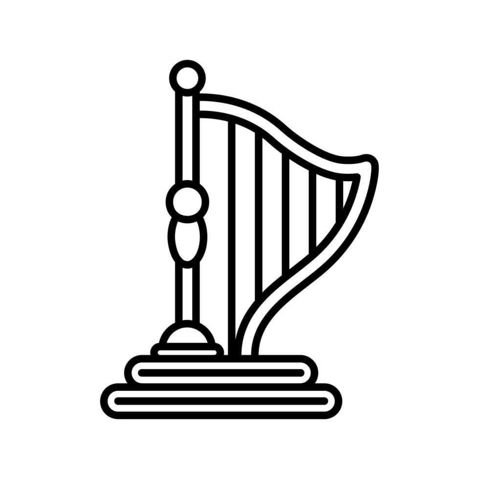 Harp Vector Icon