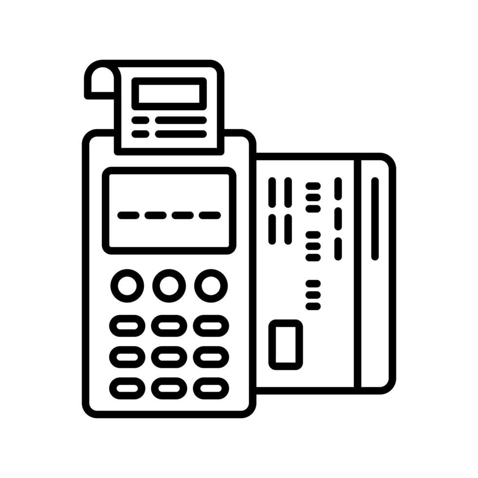 Pos Terminal Vector Icon