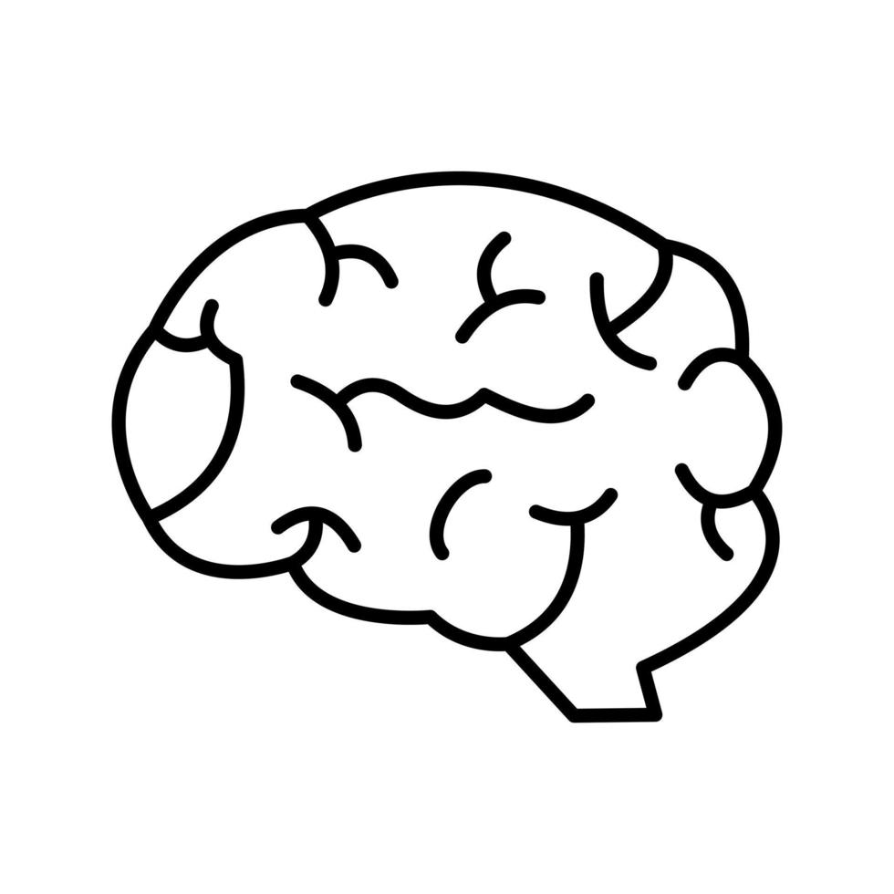 icono de vector de cerebro