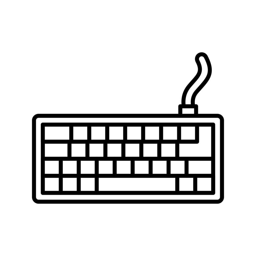 icono de vector de teclado