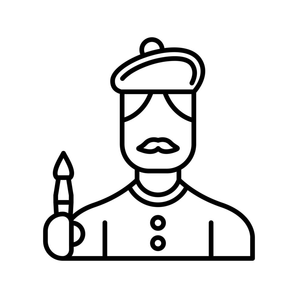 Artist Vector Icon