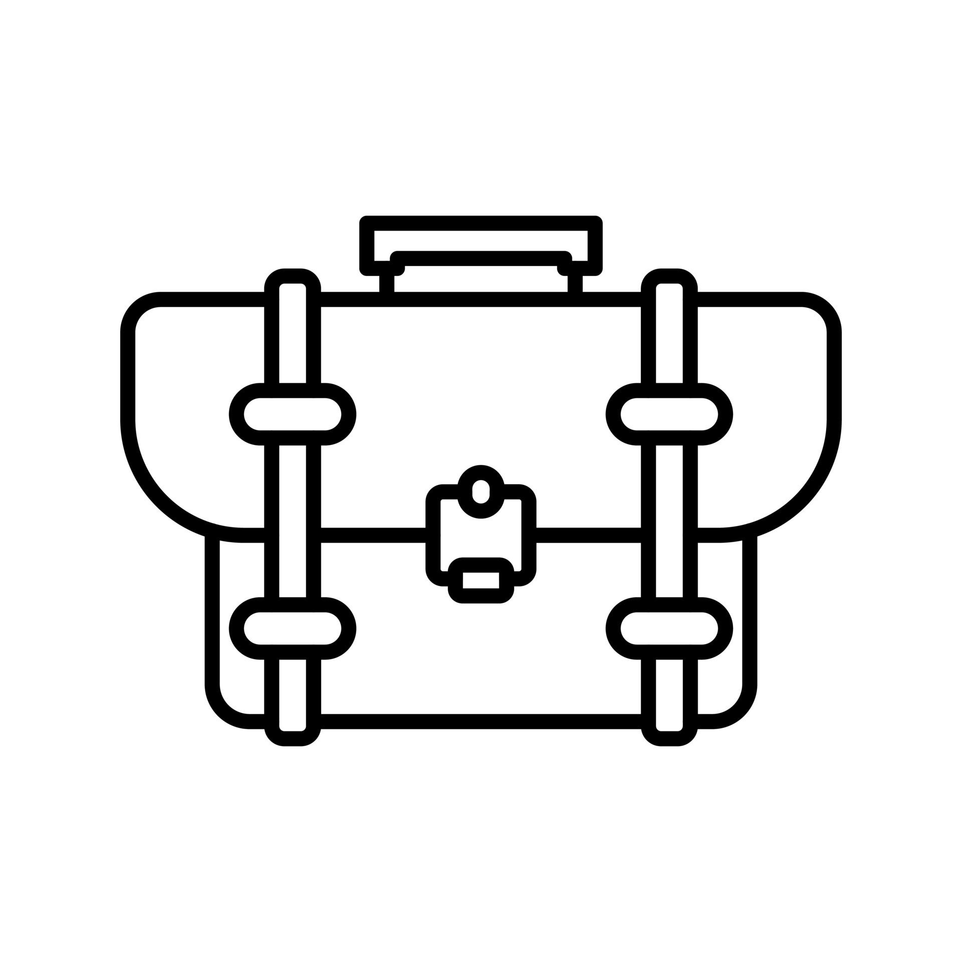 Briefcase Vector Icon 14602500 Vector Art at Vecteezy