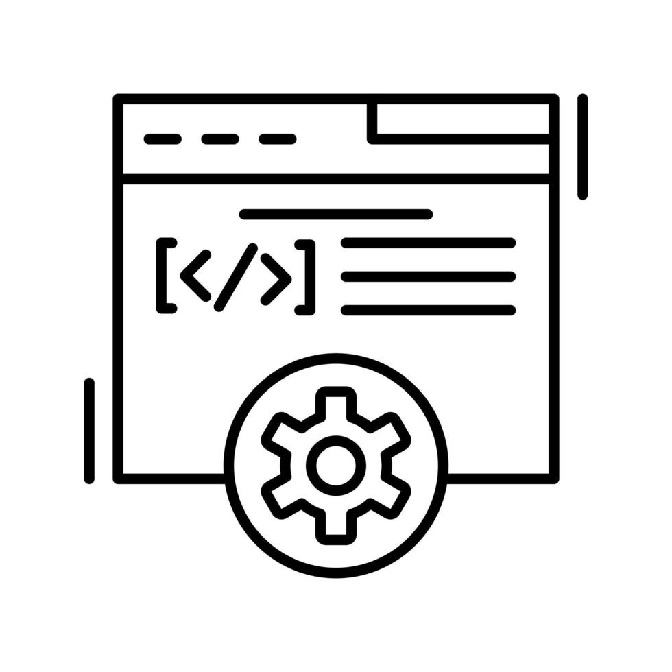 icono de vector de desarrollo web