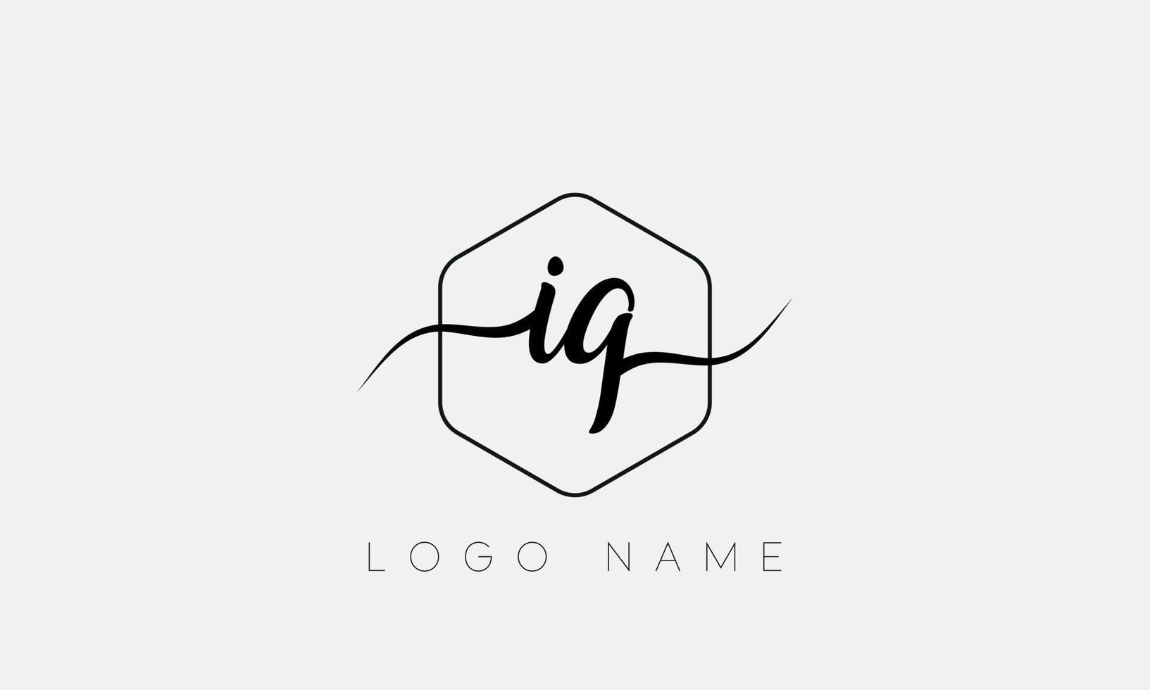 Handwriting letter IJ logo pro vector file pro Vector Pro Vector