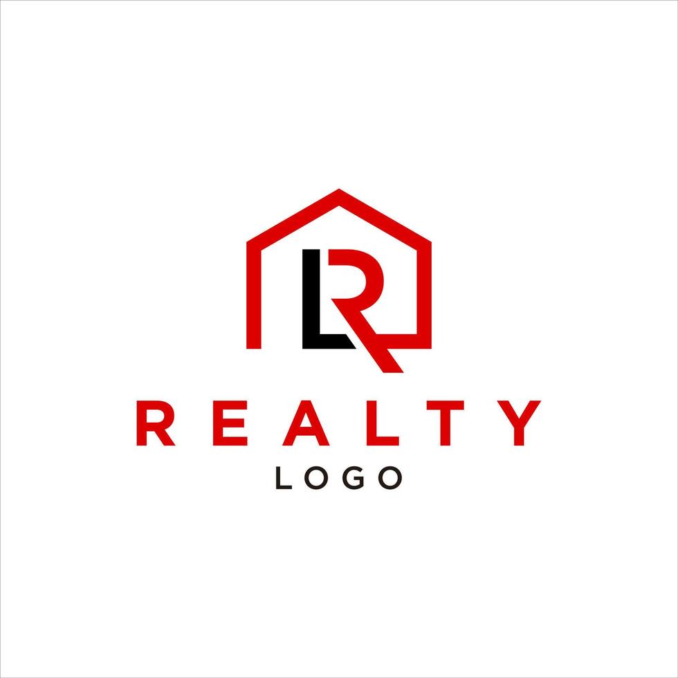 real estate logo simple line house vector