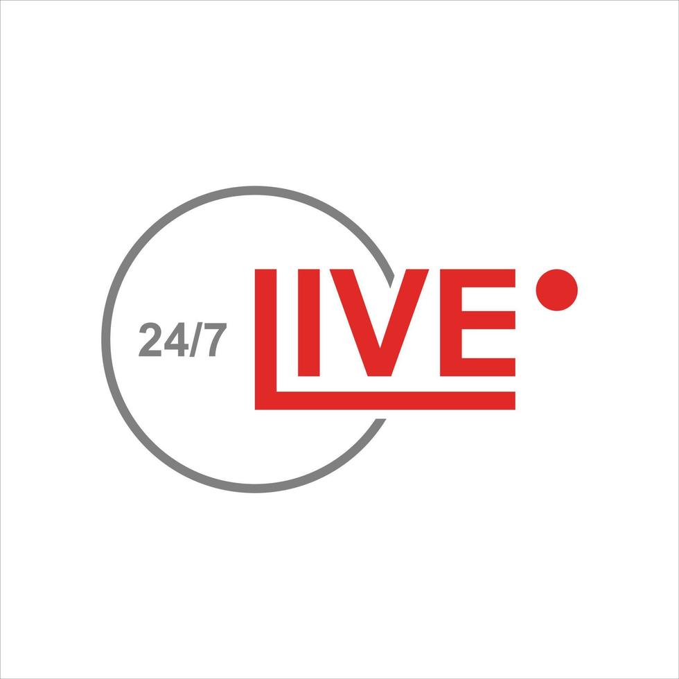 Live Symbol Design Stream Video Vector template