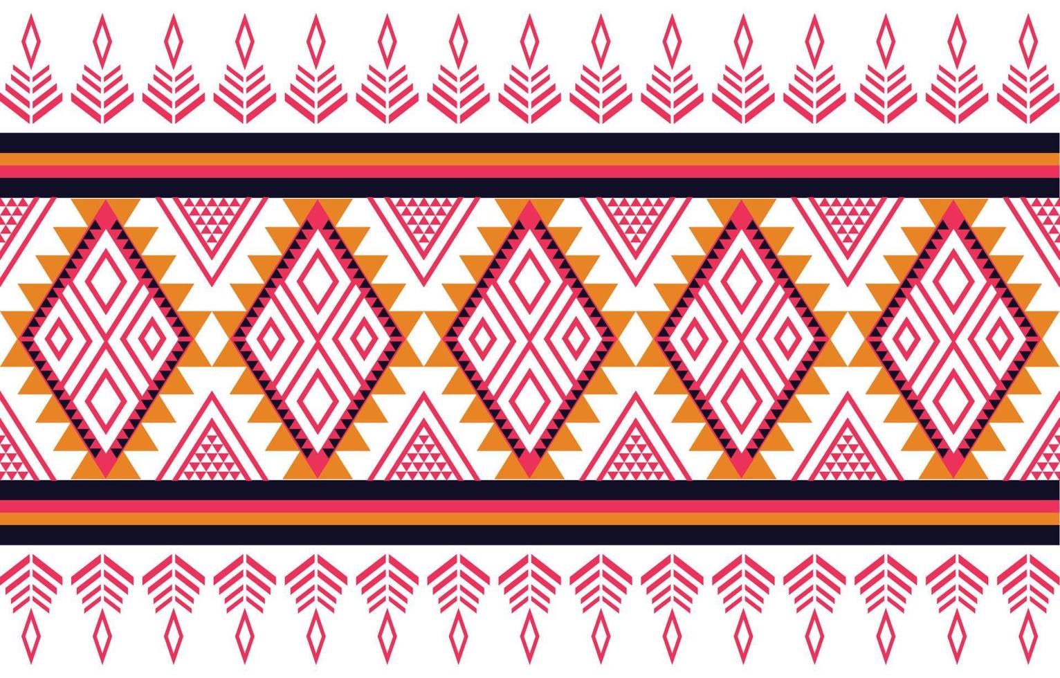 patrón geométrico triangular colorido, estilo de textura étnica tribal, diseño para imprimir en productos, fondo, bufanda, ropa, envoltura, tela, ilustración vectorial. vector