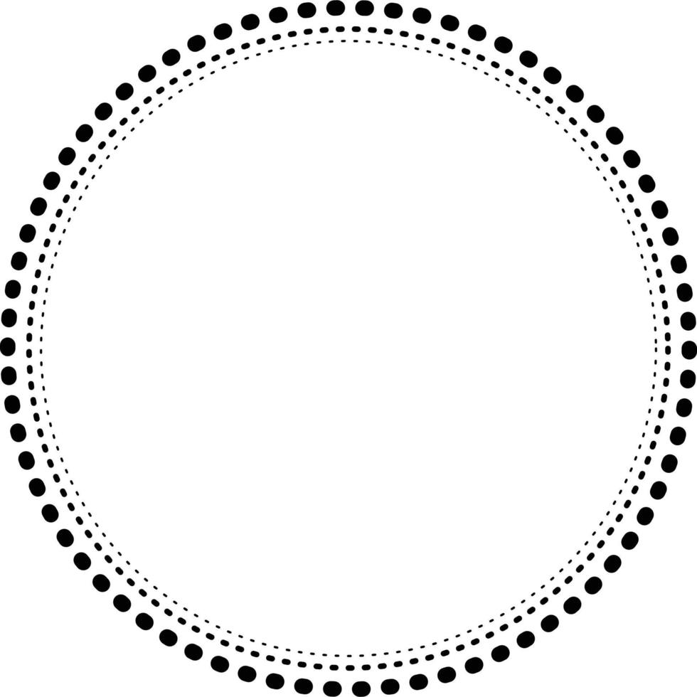 dotted circular frame suitable for graphic works, templates and clip art 2 vector
