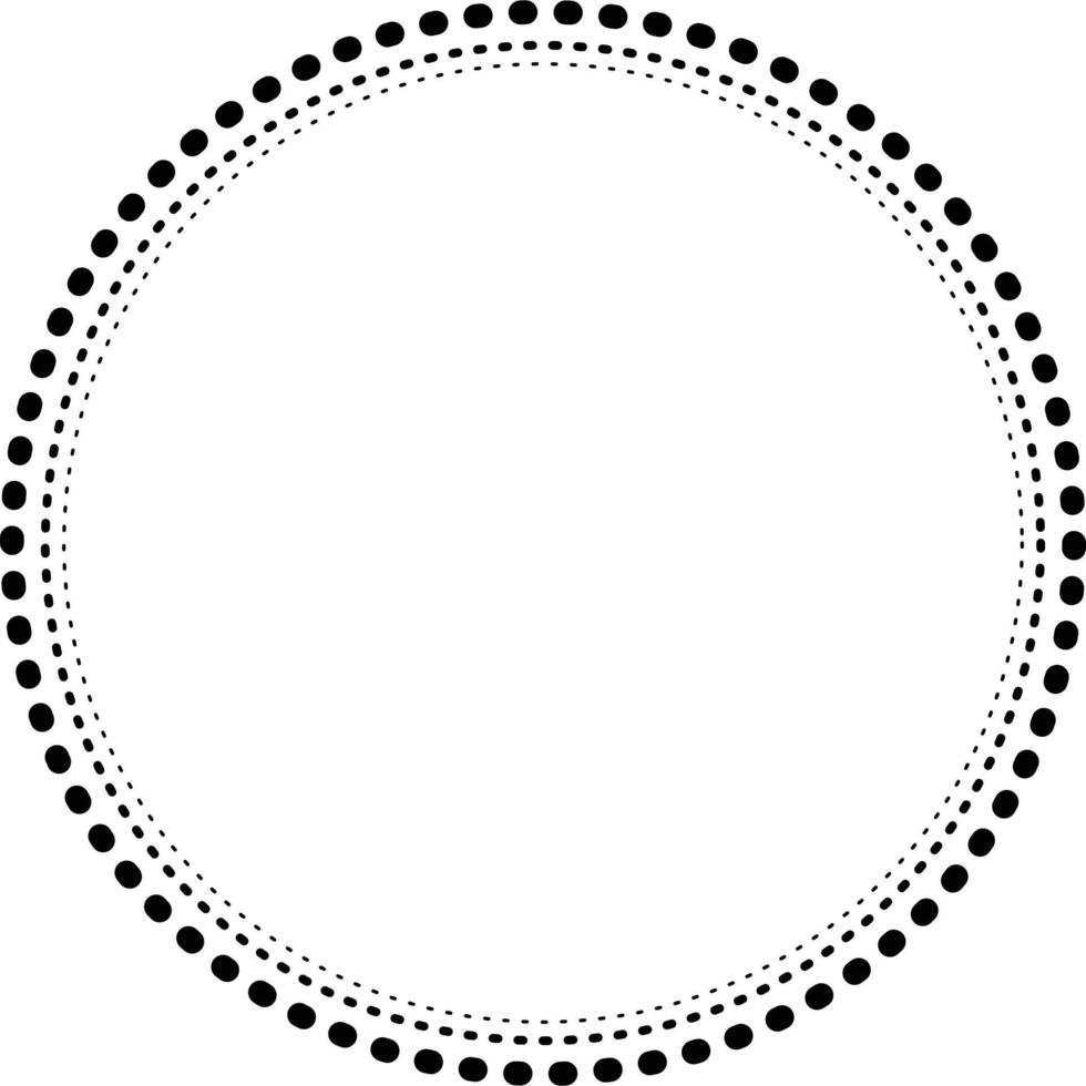 dotted circular frame suitable for graphic works, templates and clip art 2 vector