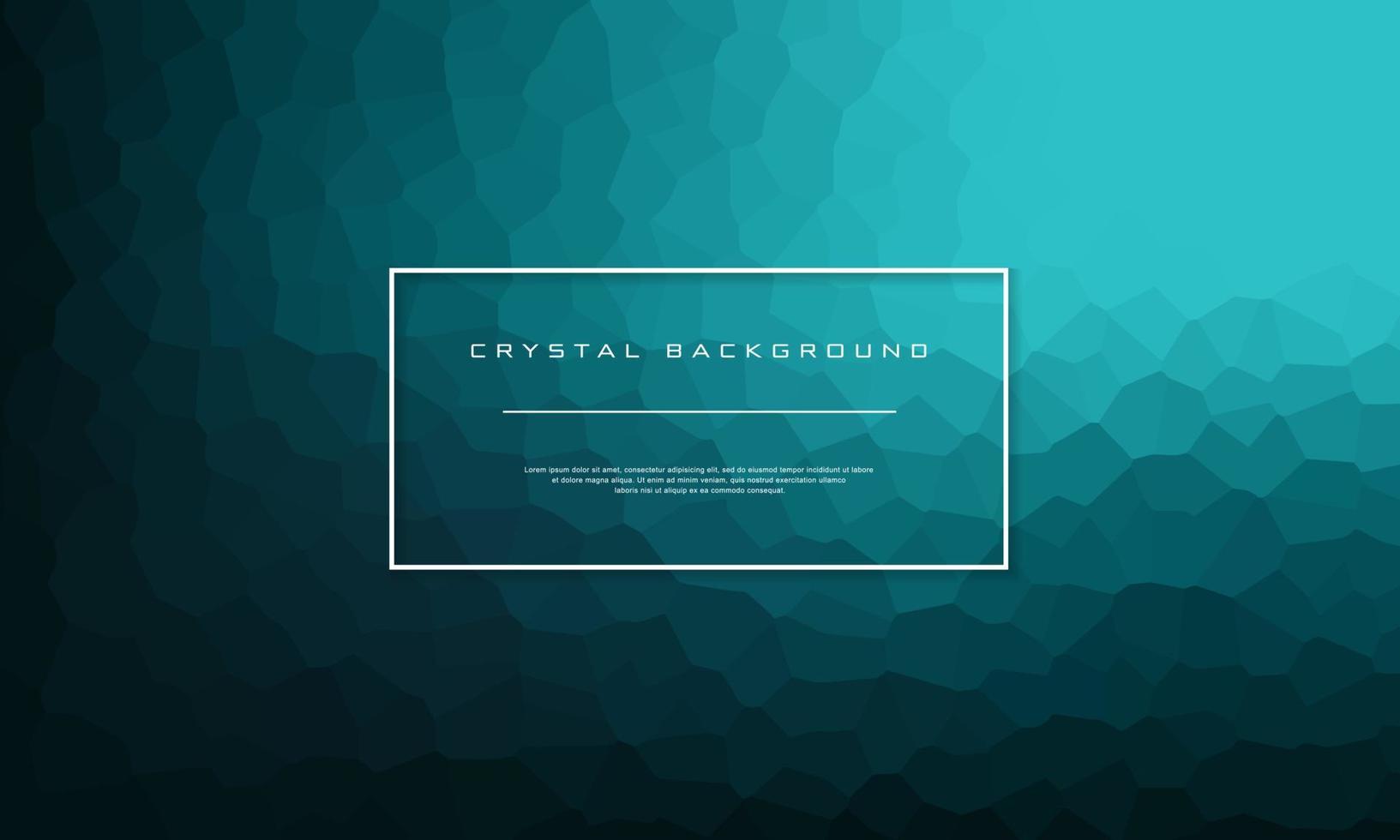 Gradient crystal background with green tosca domination. Eps10 Vector Design