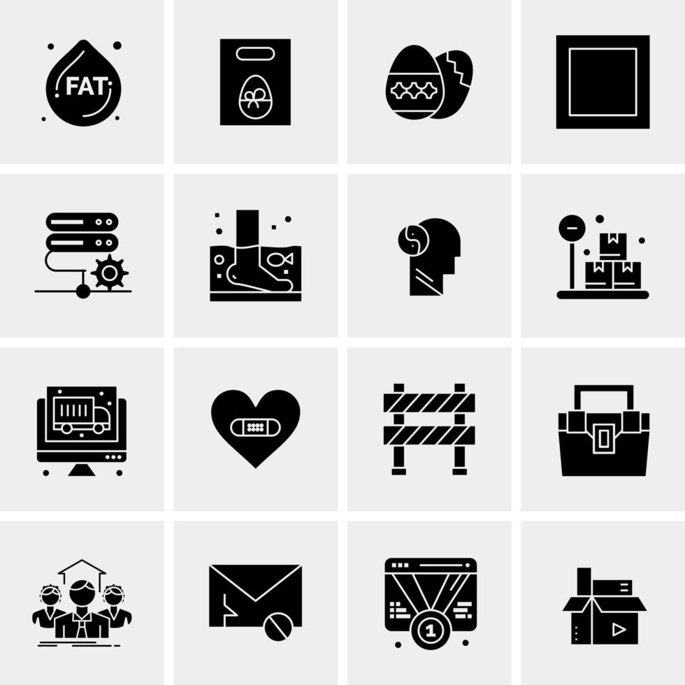 16 Universal Business Icons Vector Creative Icon Illustration to use in web and Mobile Related project