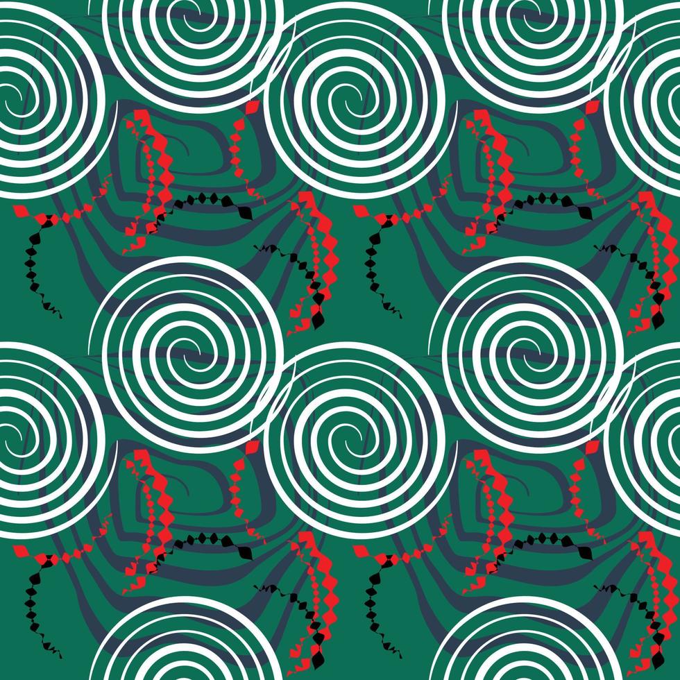 Seamless, black thick halftone dotted circle speed lines. Abstract geometric shape motion. Design elements for textile prints, wrapping papers vector